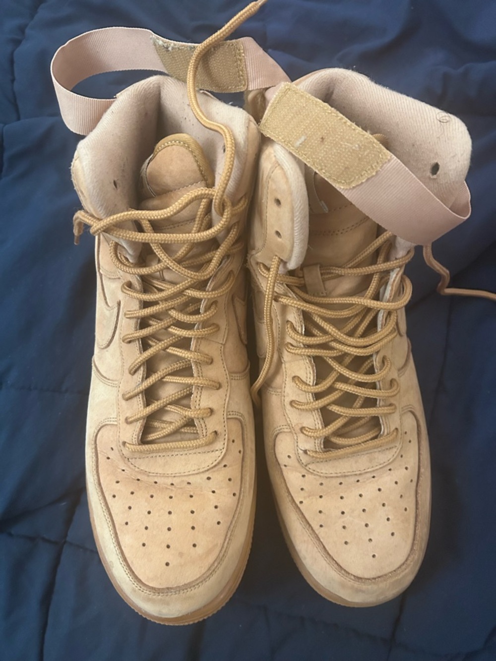 Nike Air Force One Wheat Highs Size 11.5
